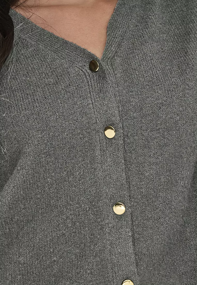 Brave Long Sleeves V-Neck Cardigan