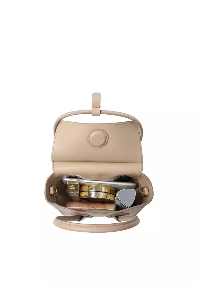 UNNI Mini Top Handle Bag - Almond