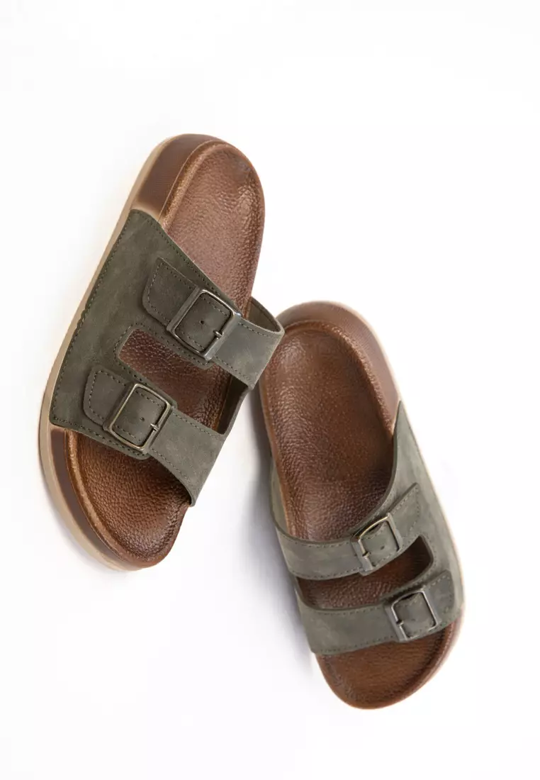 Khaki Unisex Slippers 20723