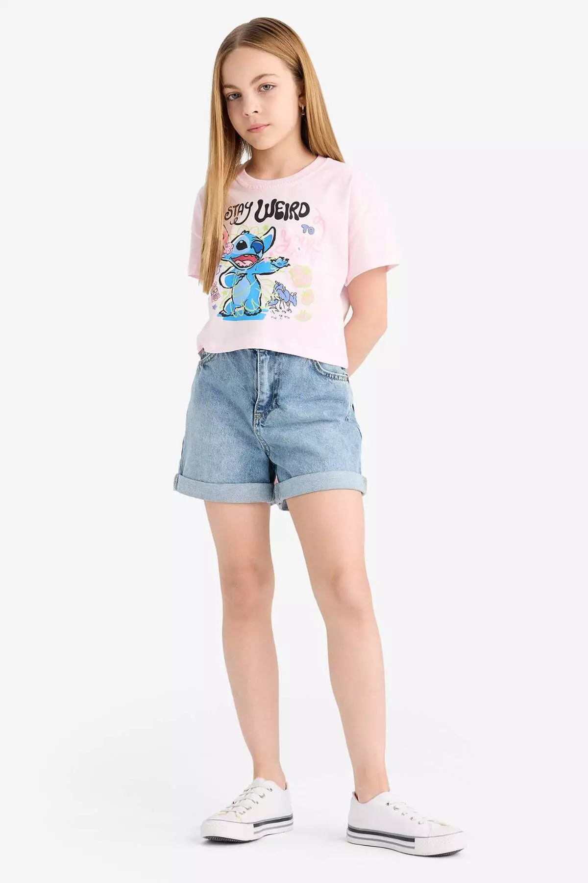 Female Child Disney Lilo & Stitch Crew Neck Short-Sleeve T-Shirt E6507A825Hs