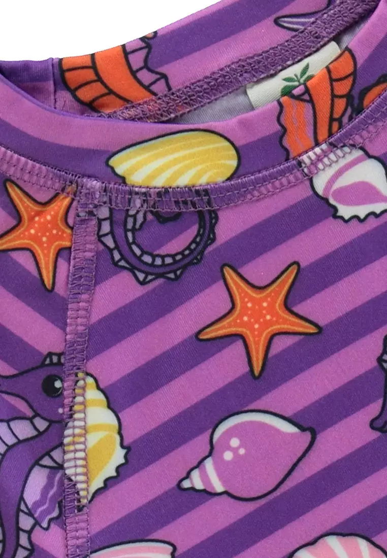 UV50 t-shirt for children with seahorses