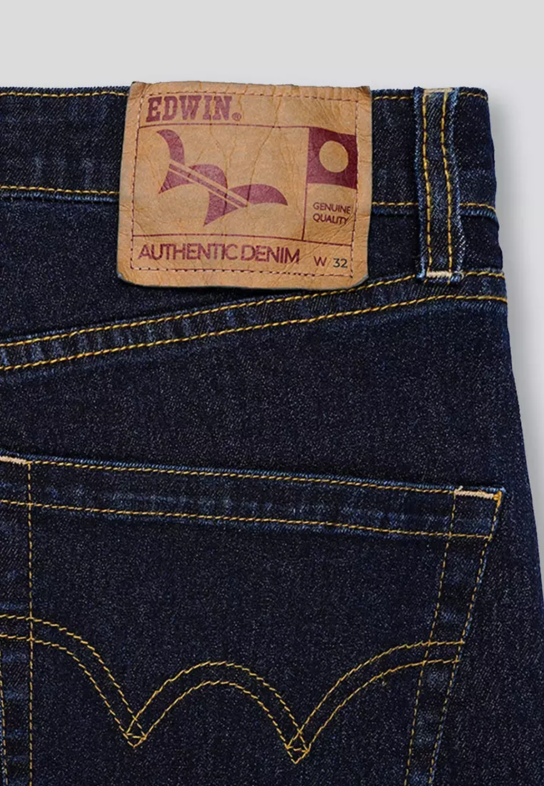 812 SLIM TAPER SLUB STRETCHED JEANS DARK BLUE - Celana Panjang Denim Pria