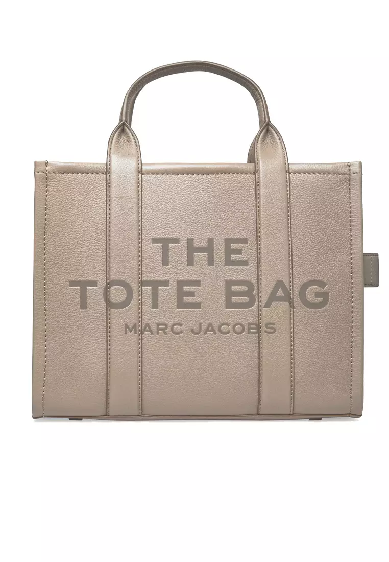 Buy Marc Jacobs The Leather Medium Tote Bag Cement H004L01PF21