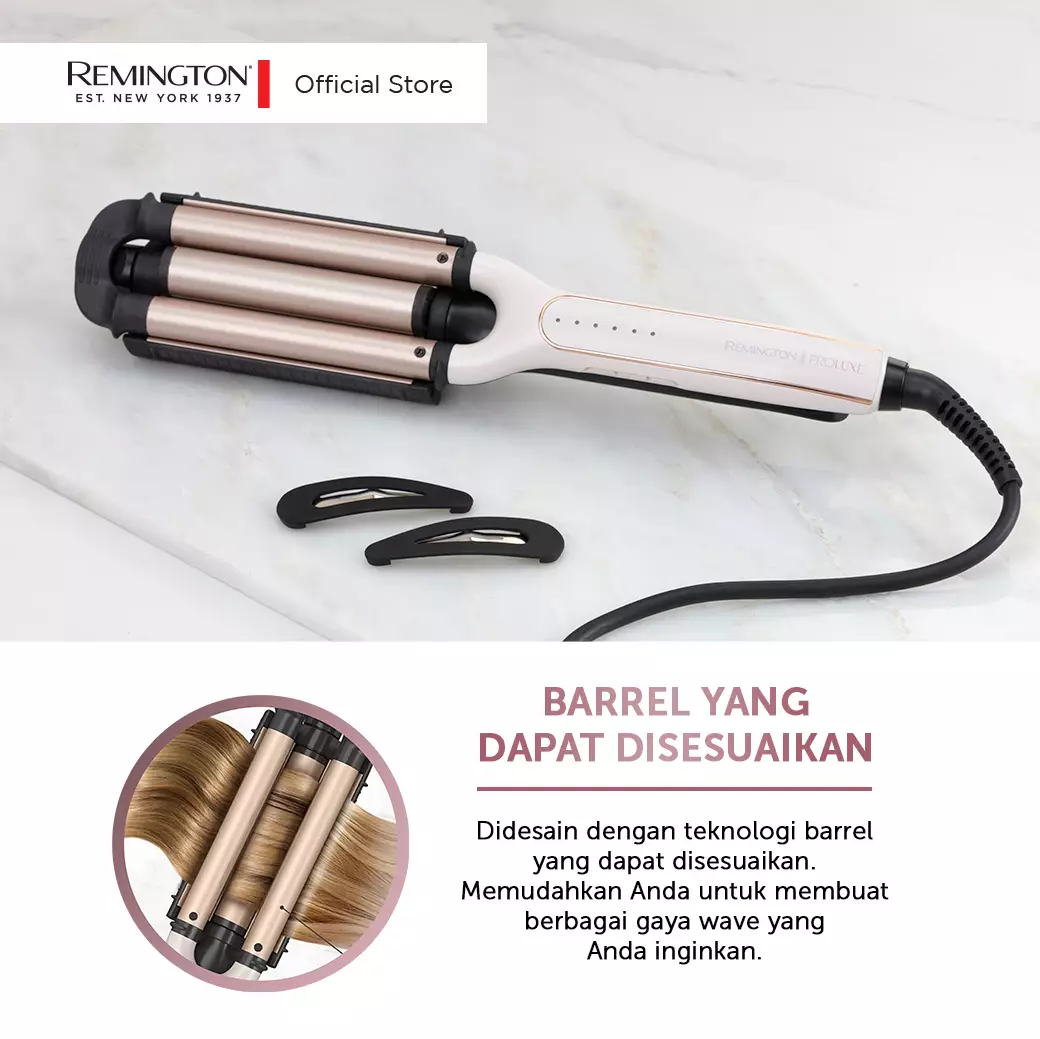 Remington Catokan Gelombang Adjustable Waver CI19A1-AP