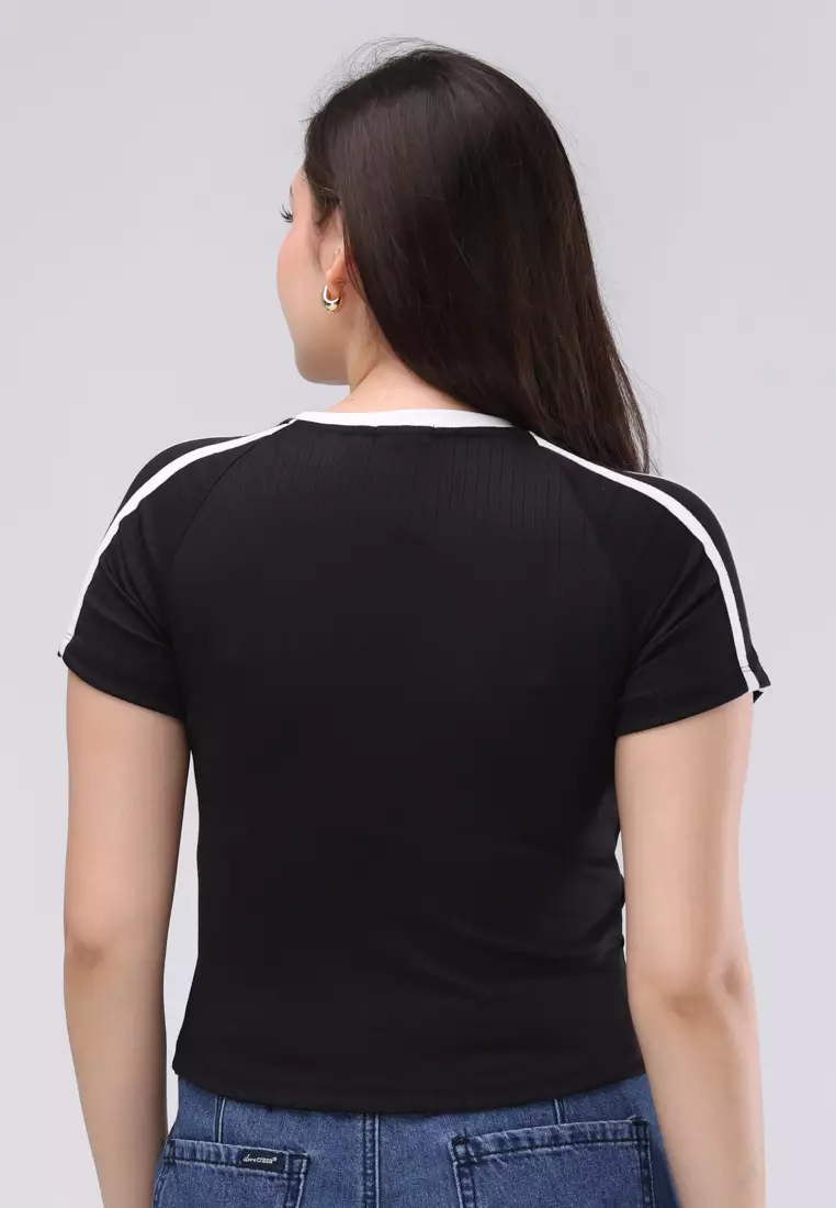 5x5 Rib Knits Short Sleeves Top