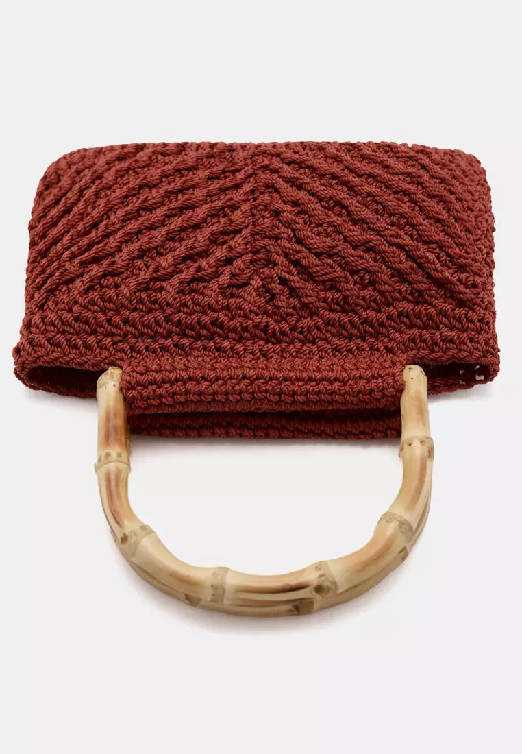 Bamboo Handle Handbag