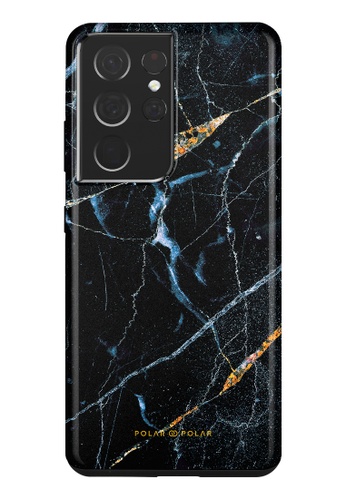 Polar Polar black Midnight Marble 午夜黑石紋 Samsung Galaxy S21 Ultra 5G 防摔手機殼 (光面) BBC2DAC09E4308GS_1