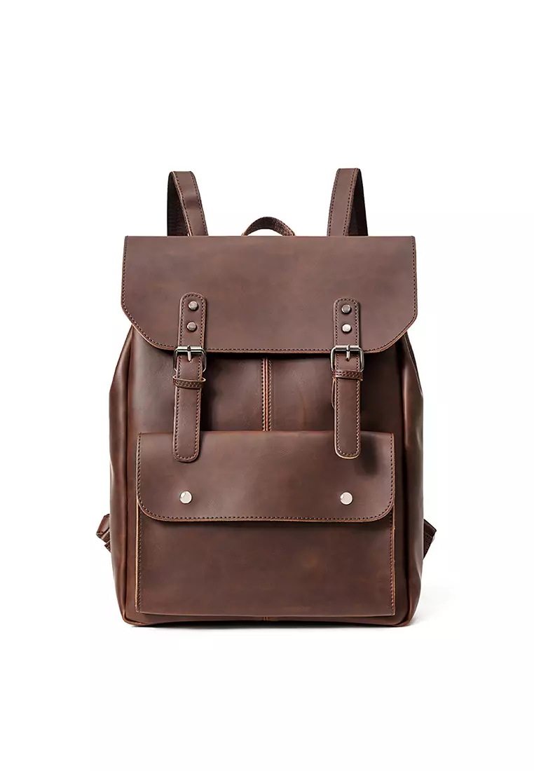 Leather backpack malaysia cheap