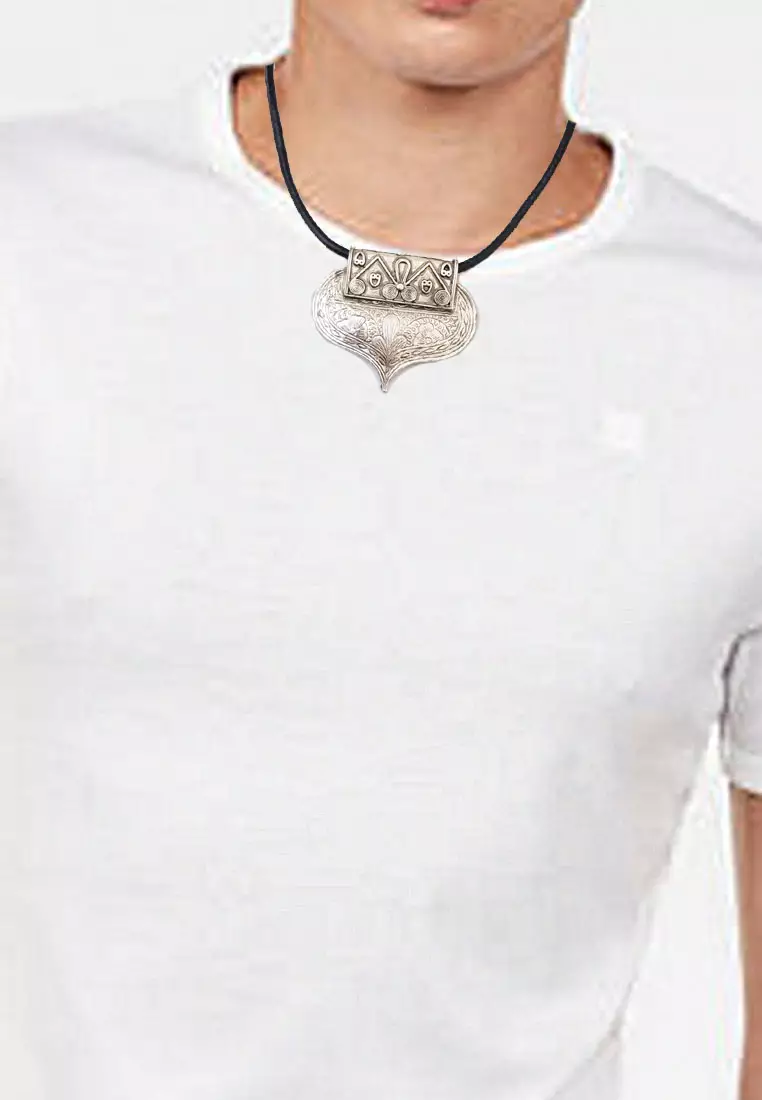Spade Leather Necklace