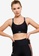 Under Armour black Infinity Covered Mid Bra 60AFBUSC4ACD57GS_1