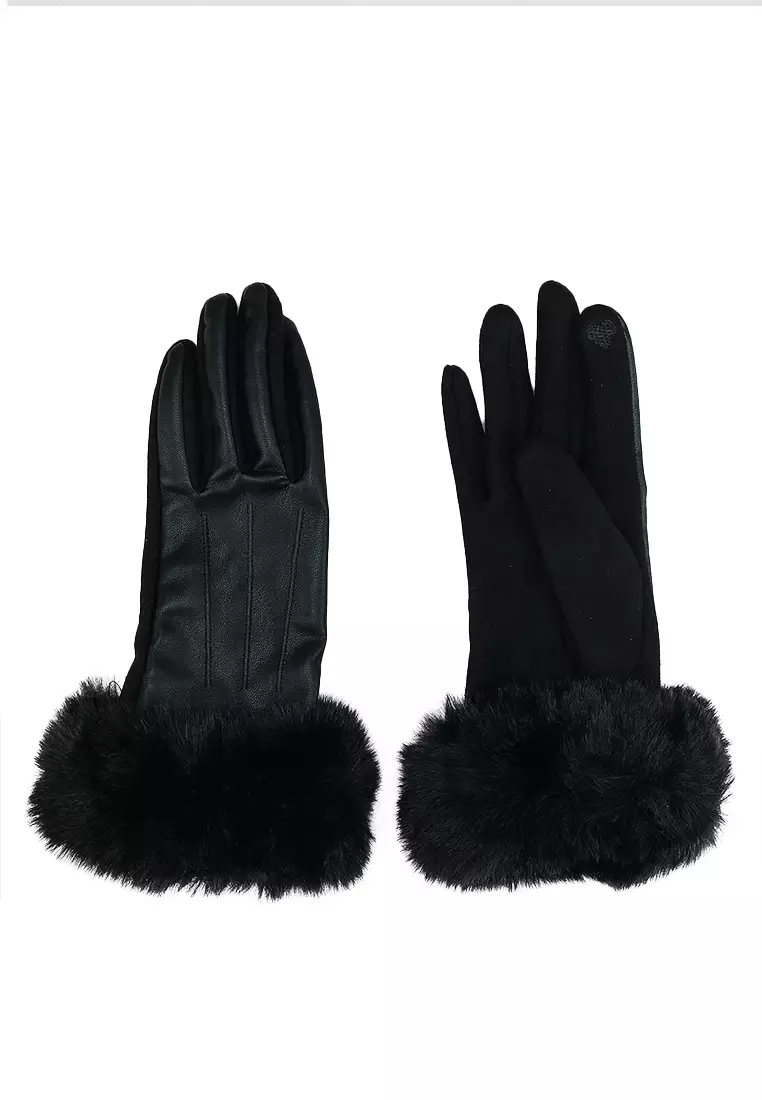 Jual ALDO Keihan Faux Fur Gloves Original 2024 | ZALORA Indonesia