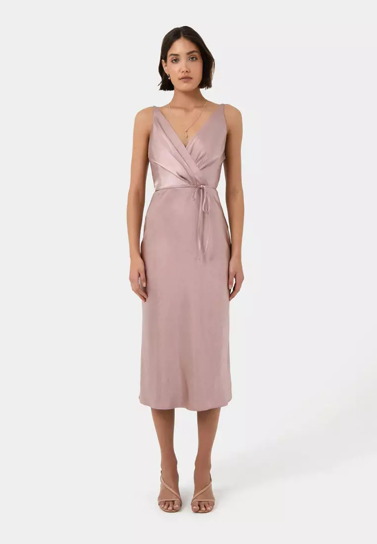 Annie formal knot outlet satin dress