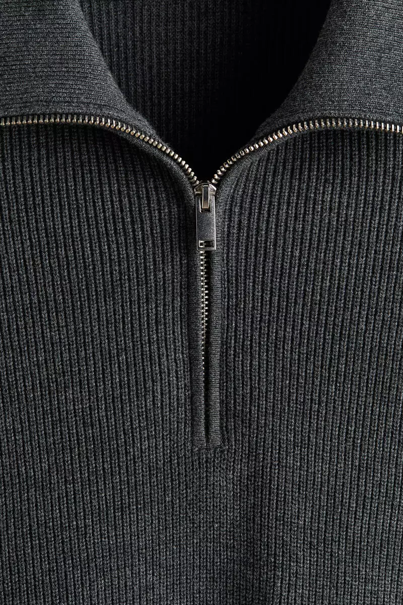 Regular Fit Zip-top jumper