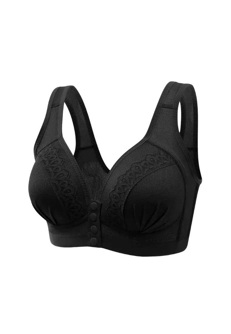 Premium Blakely Seamless Wireless Padded Push Up Bra in Black