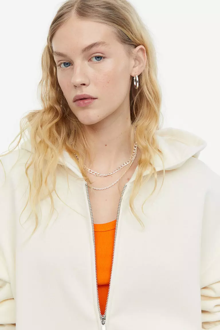 Jual H&M Oversized zipthrough hoodie Original 2024 ZALORA Indonesia