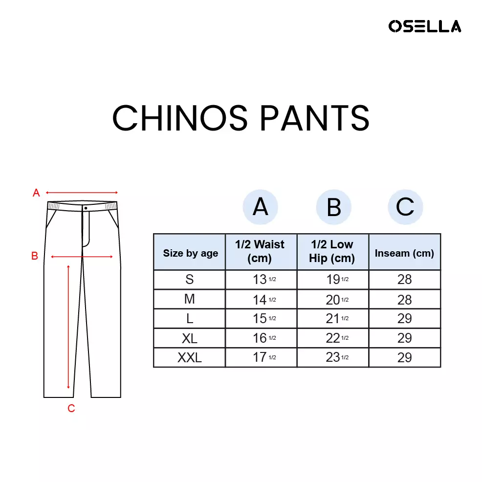 [NEW] Osella Relaxed Waist Trousers With Adjustable Drawstring 208P4001 | Celana Panjang Pria