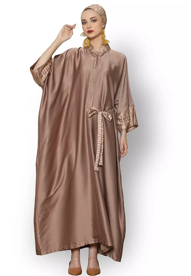 Kanzi Exclusive Long Sleeve Songket Kaftan