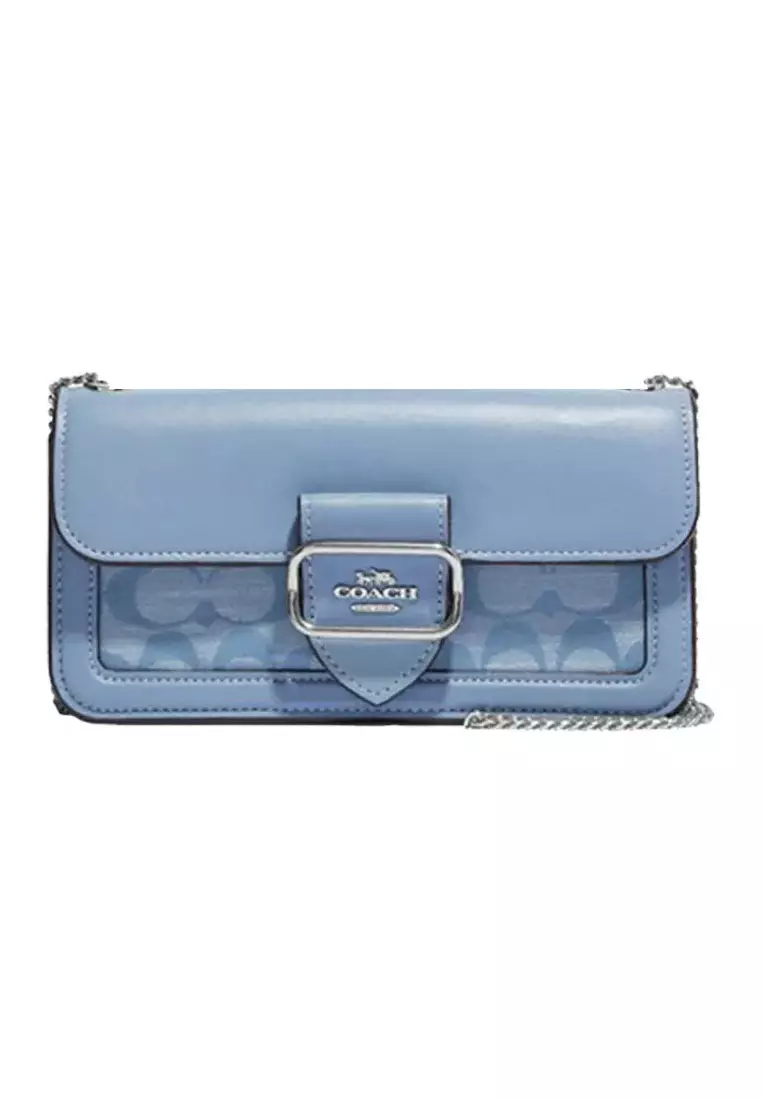 Coach blue sales crossbody bag