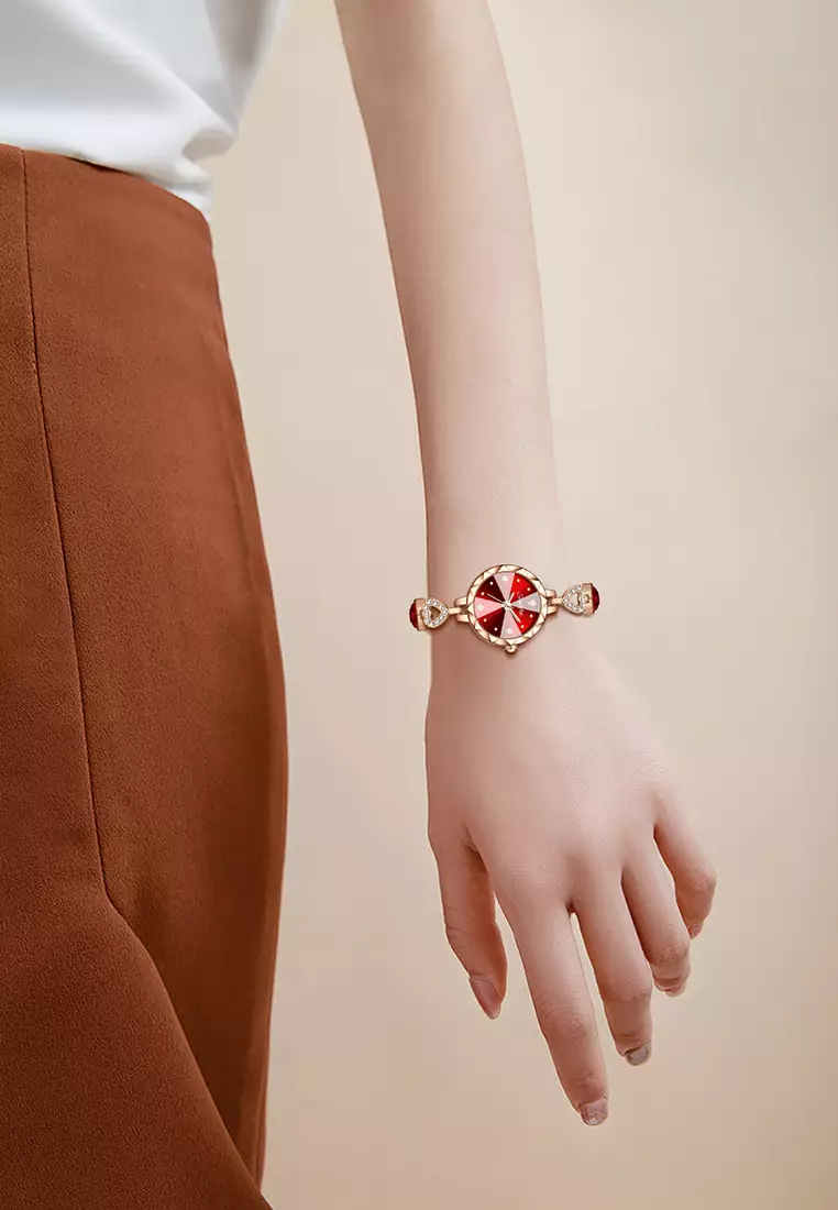 Jam Tangan Wanita Tali Stainless Steel Original Berlian Tali Gelang Jam Tangan Cewek rosered