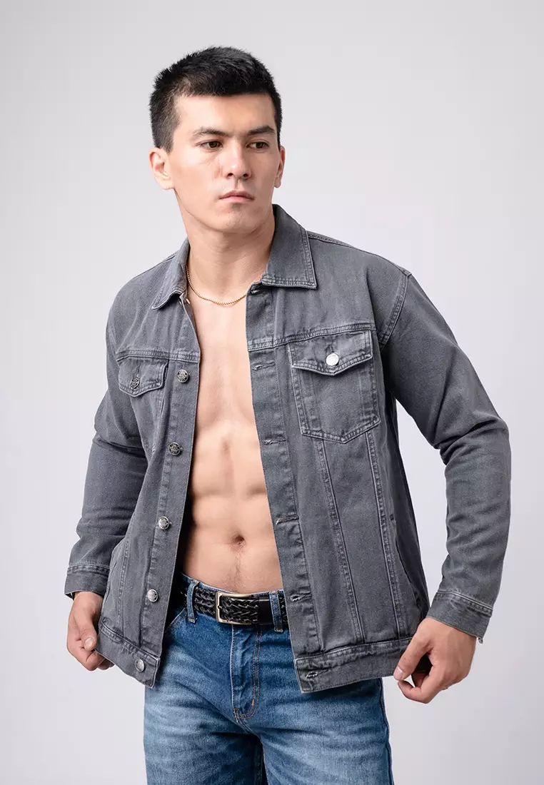 Jacket Jeans Dark Grey Premium