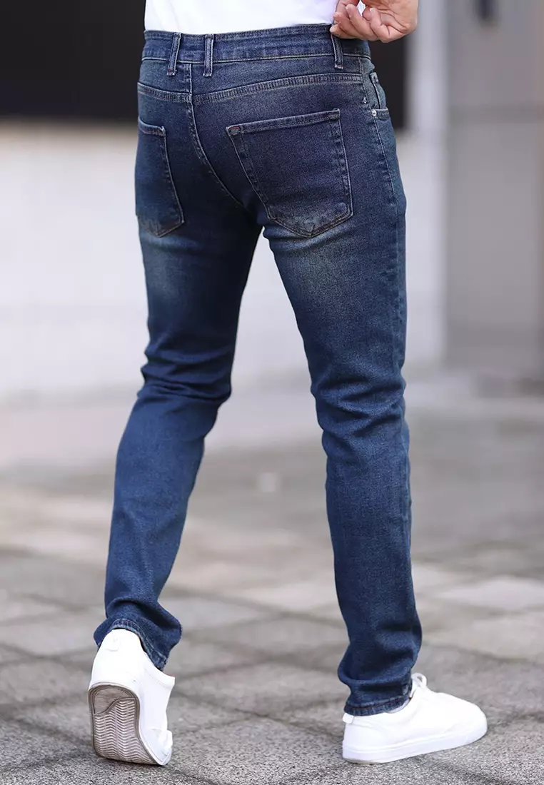 Dark Navy Regular Flexible Fabric Jeans TMNSS25JE00001