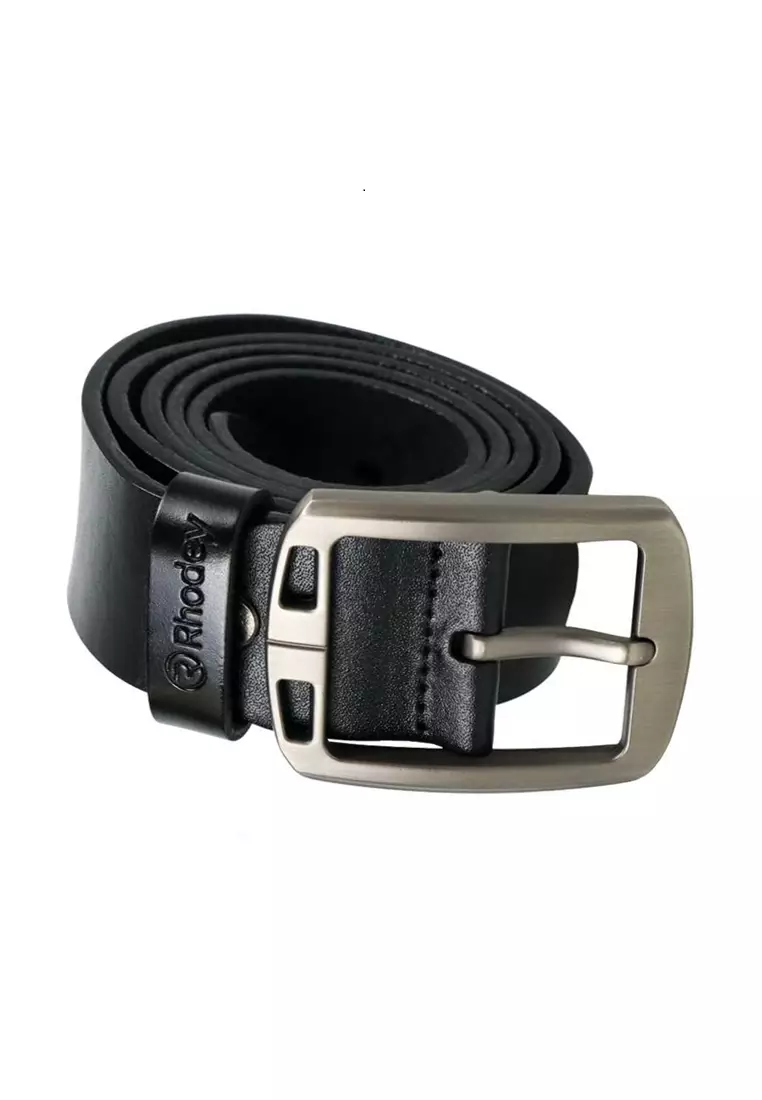 Nuby Ikat Pinggang Pria Wanita Style Korea Material Kulit Leather ORIGINAL - Black