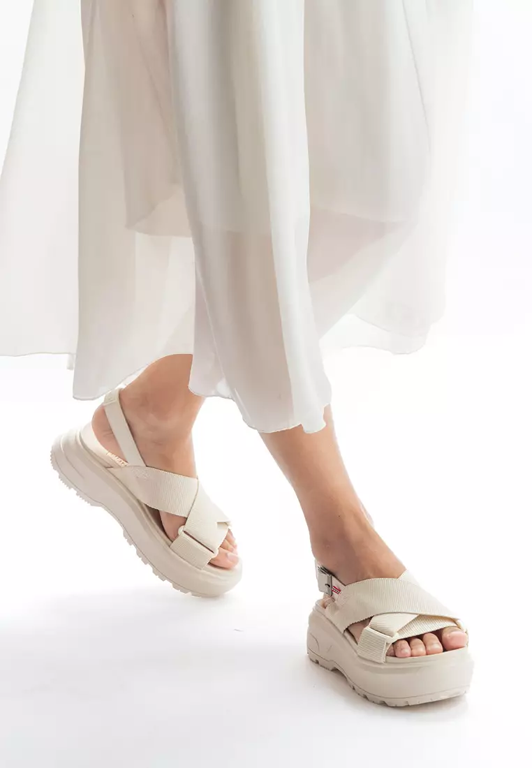 UNISEX CITY REBEL WEBBING CROSS-OVER SANDALS