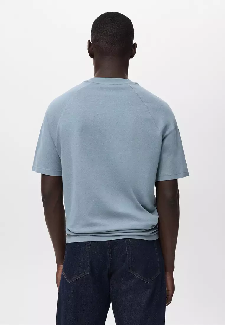 Relaxed-Fit Cotton-Linen T-Shirt