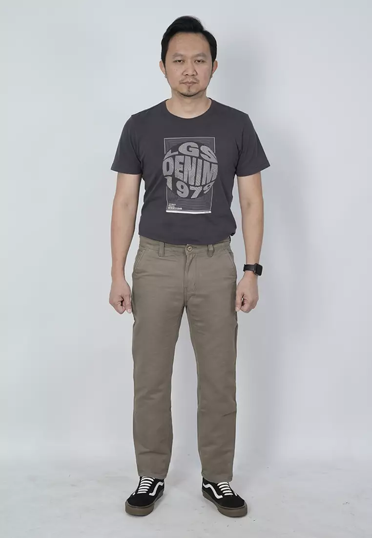 LGS - Celana Panjang Chinos Pria - Motif Polos - Reguler Fit - CCT.571.058