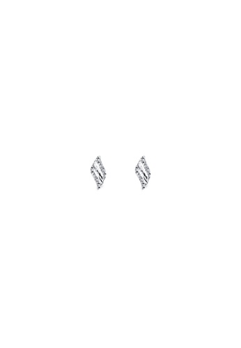MJ Jewellery silver MJ Jewellery 925 Sterling Silver Earrings SS140 Plated White Gold DEF3EACF110DDBGS_1