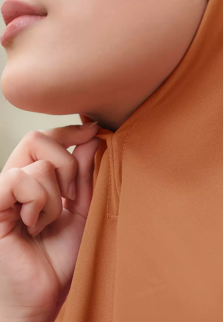KHIBAN KHAIRA MAGNET PLUS NIQAB - DUSTY ORANGE