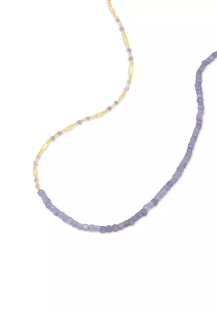 Tanzanite Lavender Gold Necklace