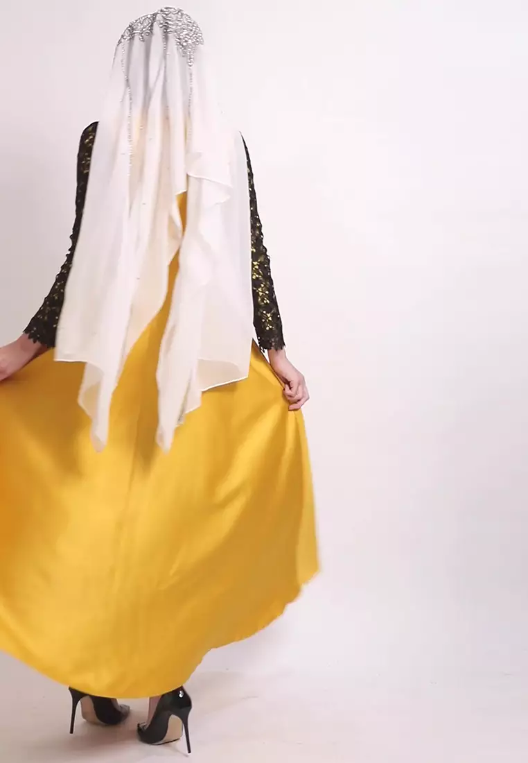 Chamoniq Gamis Brokat Satin