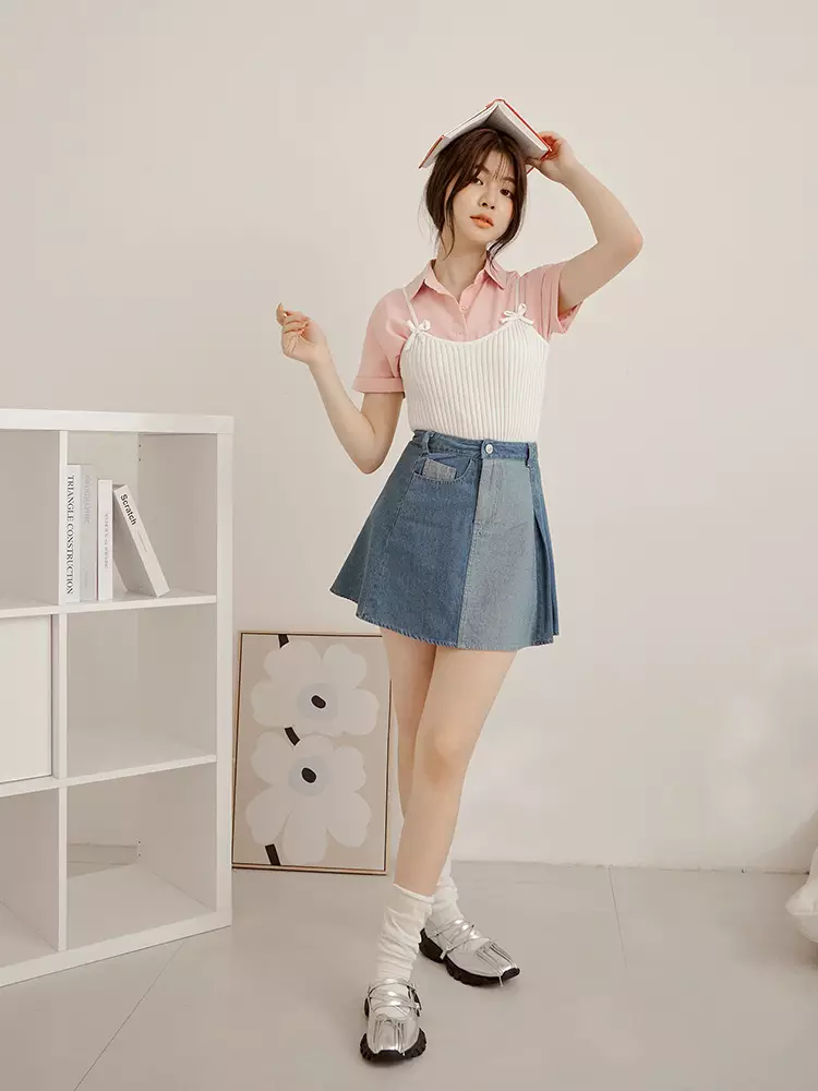 Wrinkle-resistant solid color short sleeve open-front shirt [AB19464]