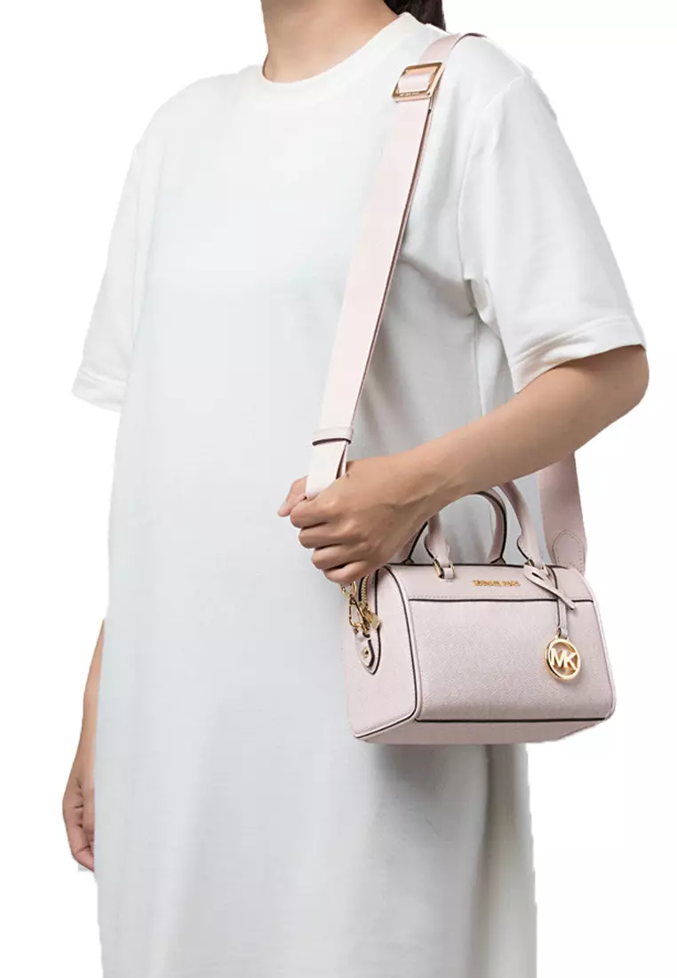 Michael Kors PVC small shoulder handbag for women 35S3GTFC1V POWDER BLUSH
