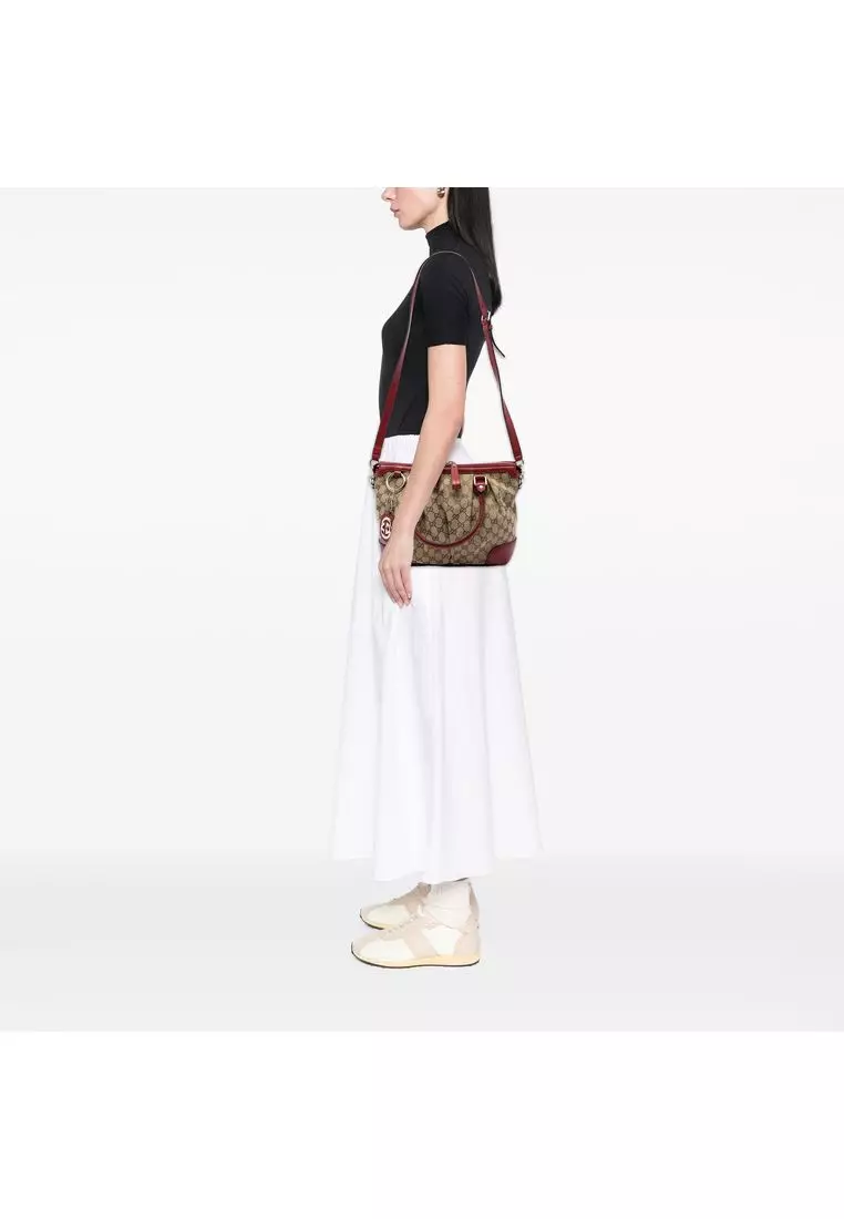 Pre-Loved Gucci Gg Canvas Sukey Satchel