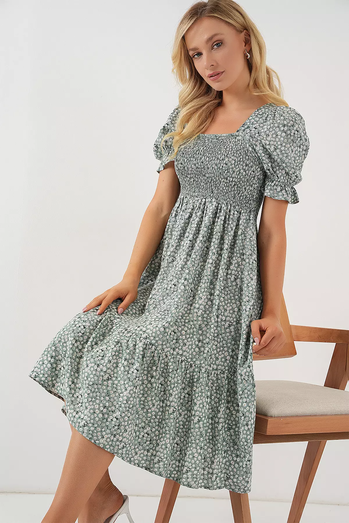 Viscose Midi Dress