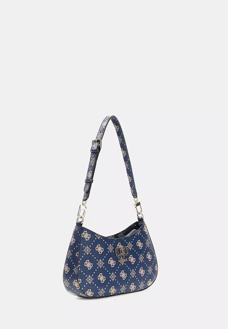 Emelie Logo Top Zip Shoulder Bag