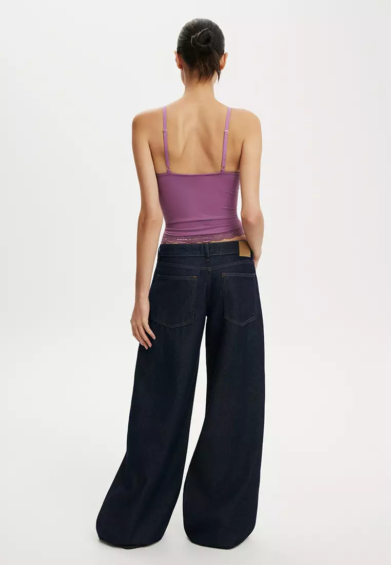 Low Rise Wide Jeans