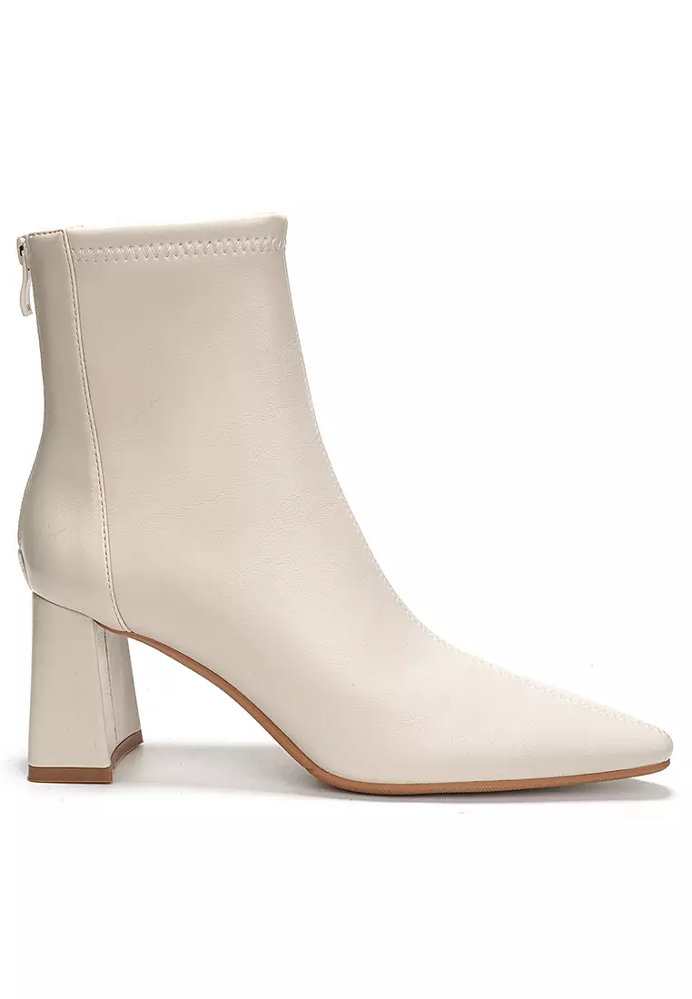 Discount on Twenty Eight Shoes  shoes - SKU: 7CM Pointed Toe Zipper Ankle Boots BY070-2