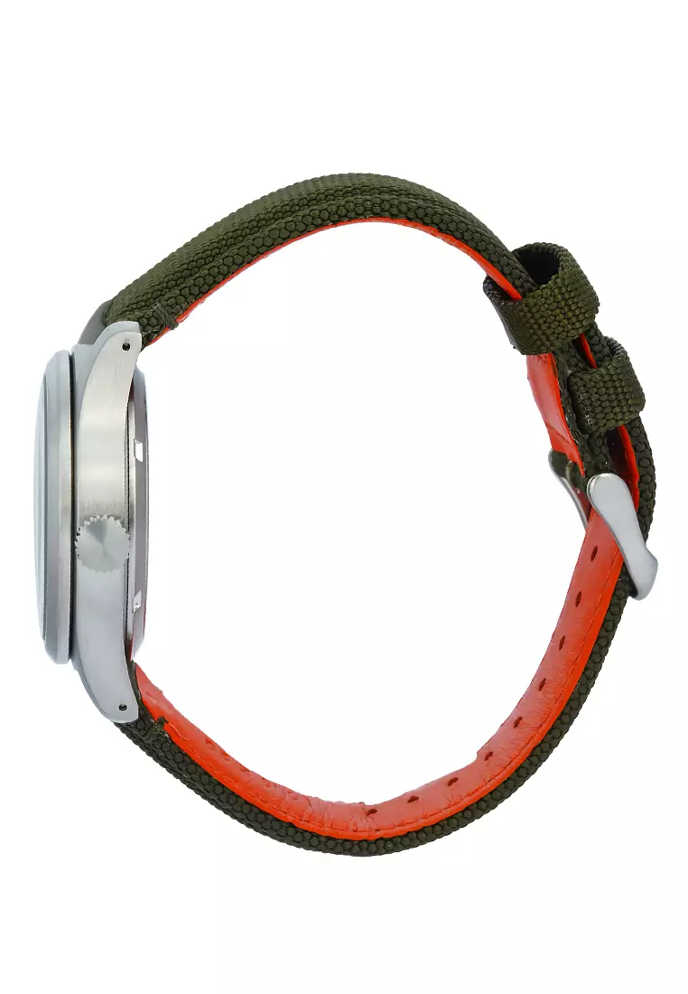 Seiko 5 Sports SRPH29K1- Jam Tangan Automatic Pria - Green Dial Green Nylon Strap