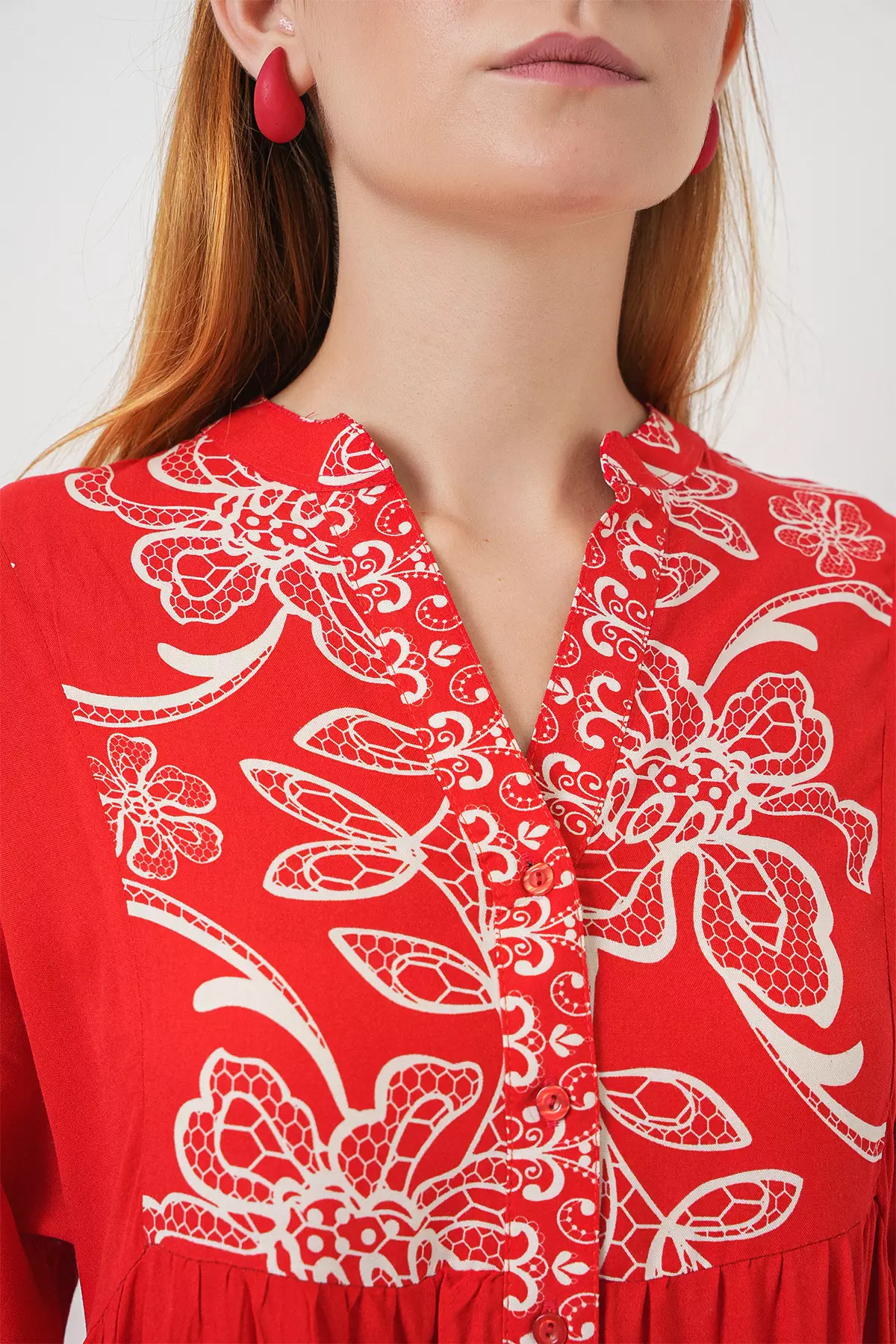 Modest Printed Maxi Dress