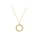 Glamorousky silver Fashion Simple Plated Gold 316L Stainless Steel Hollow Geometric Circle Pendant with Necklace 2AD64ACE1EA5E9GS_1