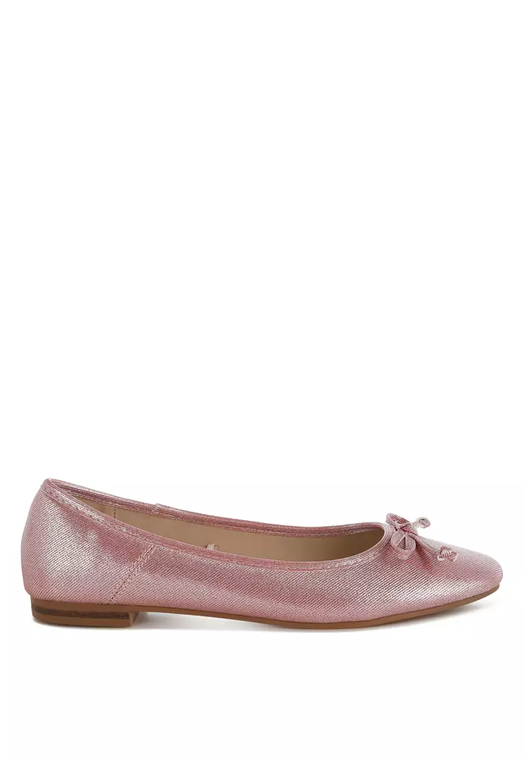 Discount on Rag & CO.  shoes - SKU: Metallic Ballet Flats in Red