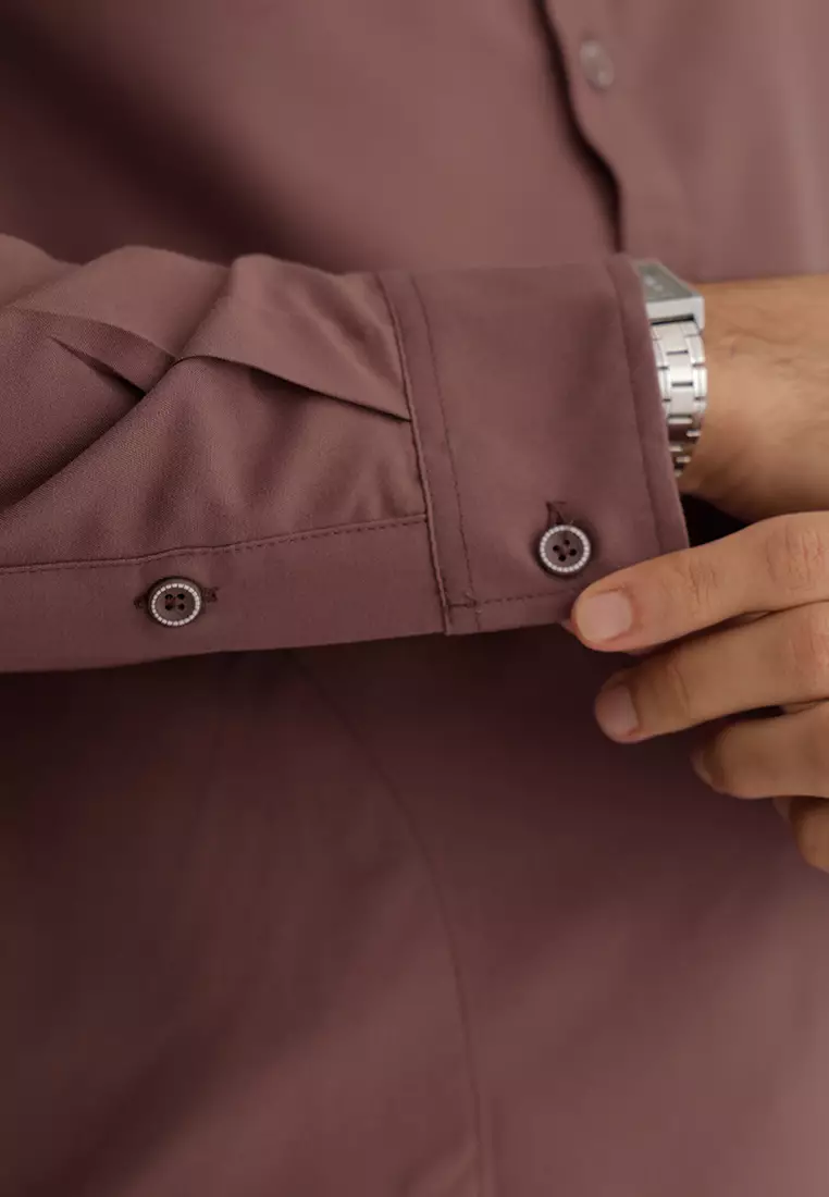 OXCON Kemeja Setelan Koko Kurta Moslem Wear Brown