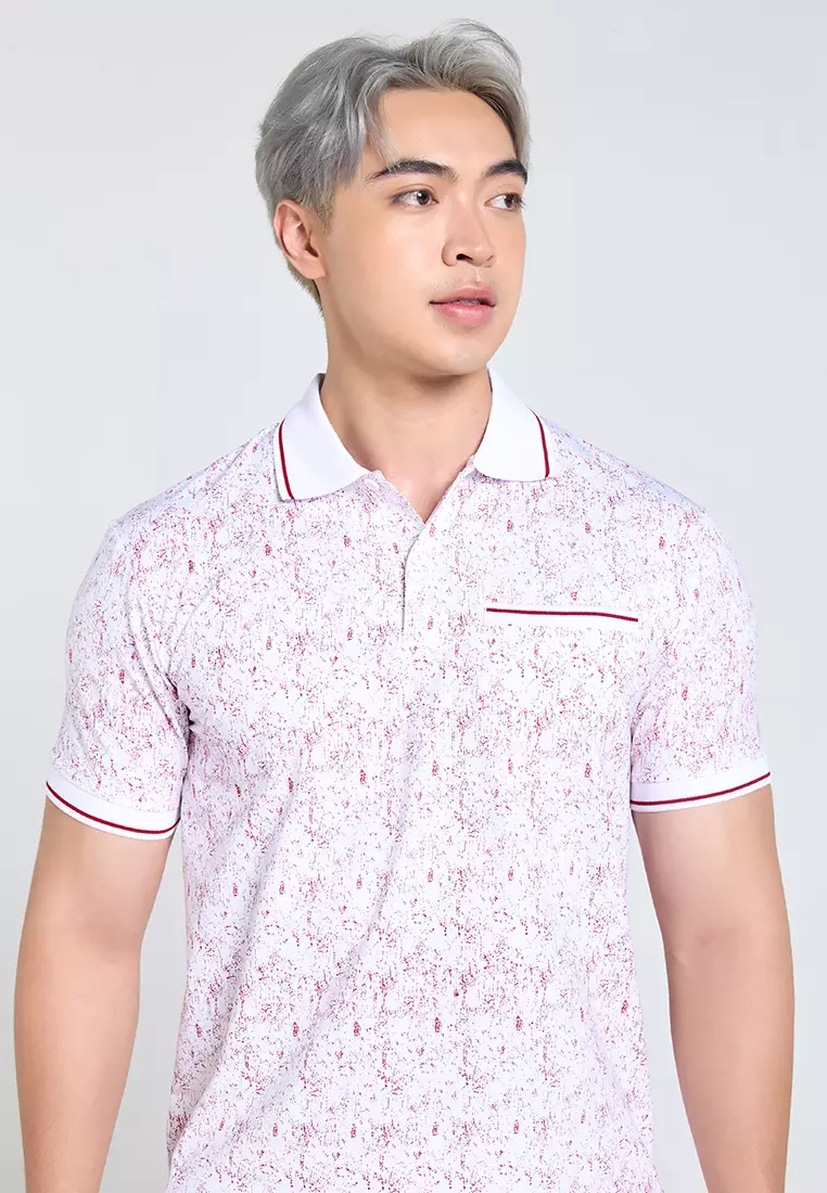 Striped Collar T-Shirt Cotton