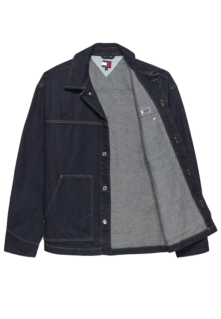 Relaxed Denim Chore Jacket - Tommy Jeans