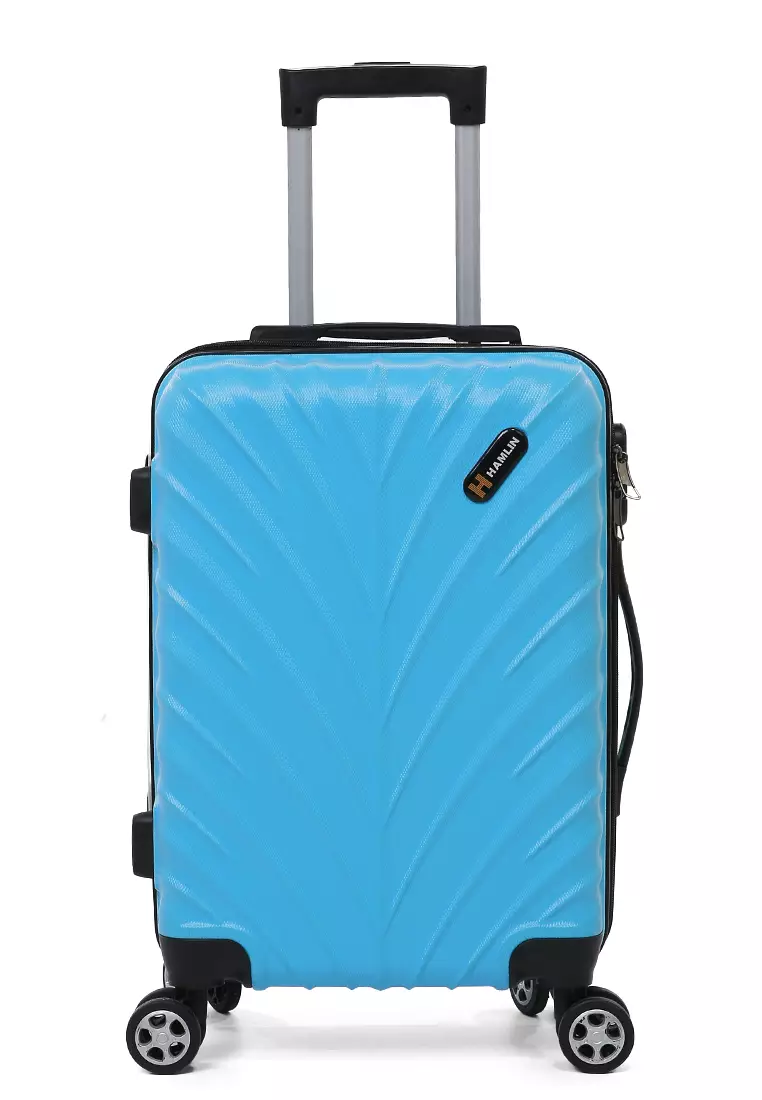 Carlton Tas Koper Hardcase Unisex Size 20Inch Suitcase Combination Lock Large Compartment Material ABS+PVC Coated ORIGINAL - Light Blue