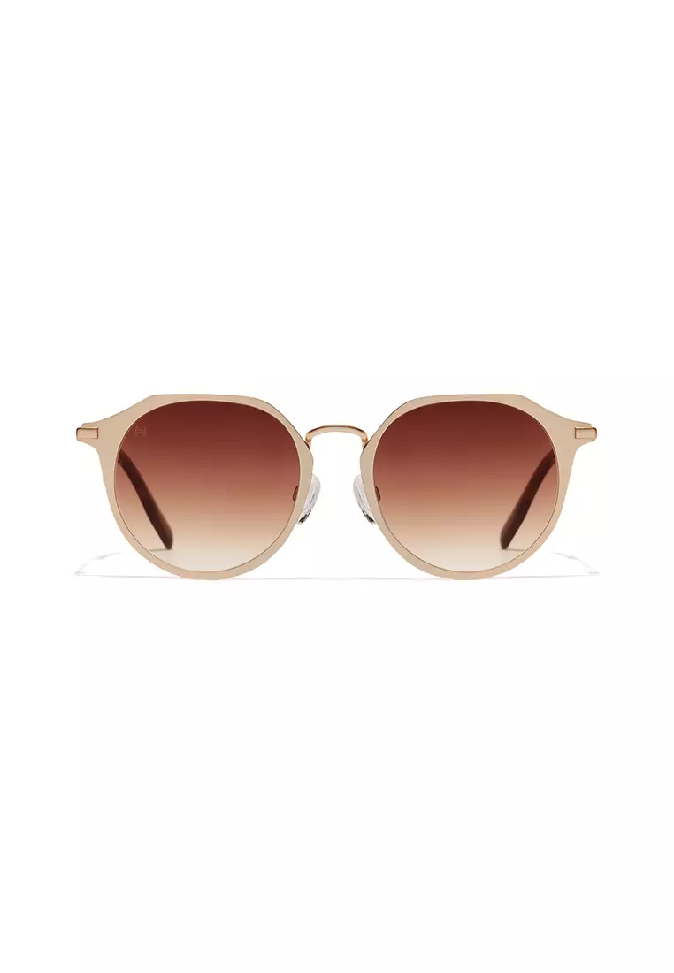 HAWKERS Gold Terracota Warwick Metal Sunglasses For Men And Women, Unisex. Official Product Designed In Spain