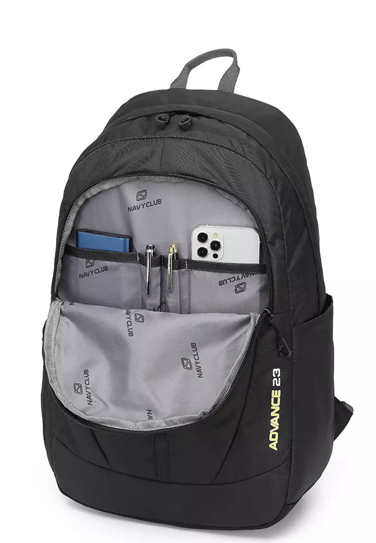 Navy Club Tas Ransel Kasual FCGH - Backpack Up to 14 inch - Tas Laptop Daypack 23 Liter - Free Bag Cover